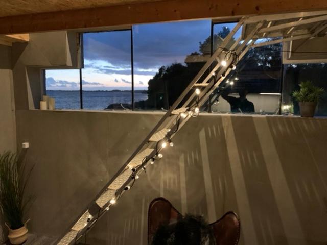 Skyview fra hytte i første række til Fjord. Hotel Holbæk Eksteriør billede